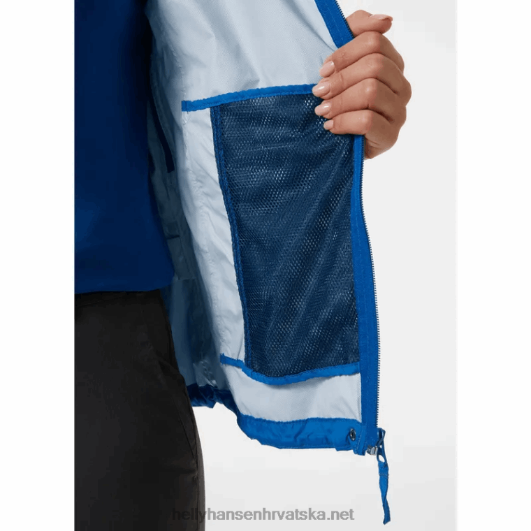 J0HV1408 ženska jakna od školjki u stilu loke žene Helly-Hansen azurit