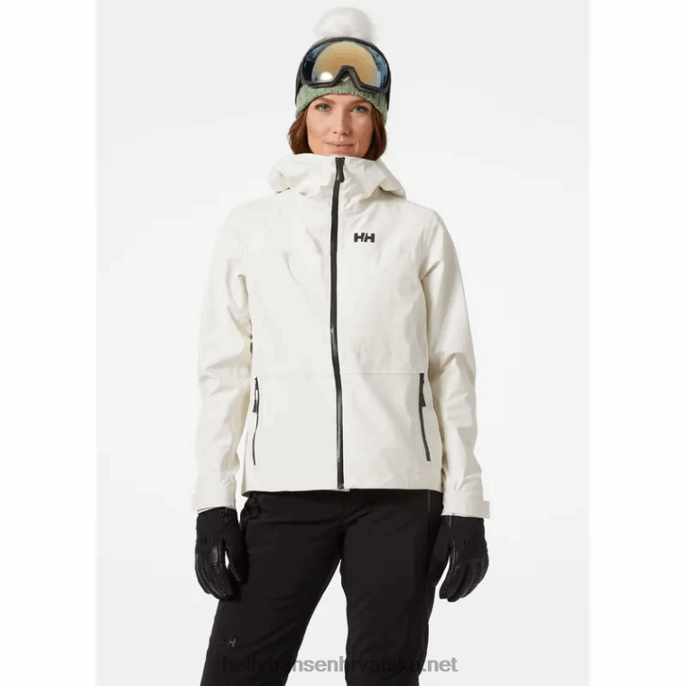 J0HV1439 ženska motionista 3-slojna skijaška jakna od školjke žene Helly-Hansen crno