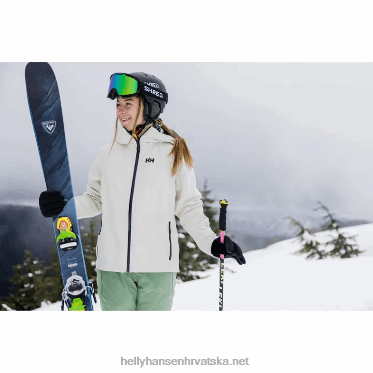 J0HV1439 ženska motionista 3-slojna skijaška jakna od školjke žene Helly-Hansen crno