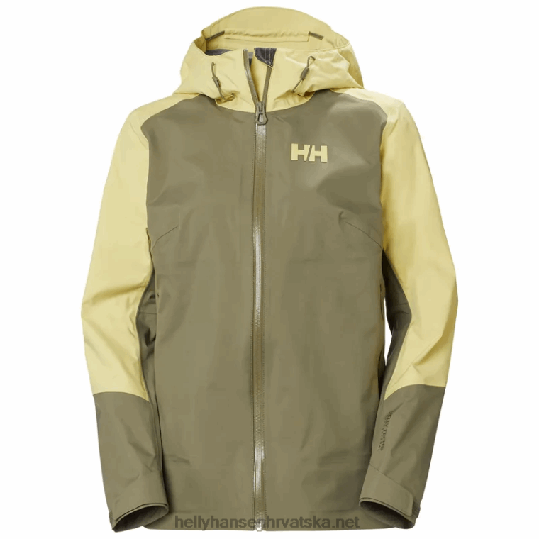 J0HV1448 ženska verglas 3-slojna školjkasta jakna žene Helly-Hansen žad