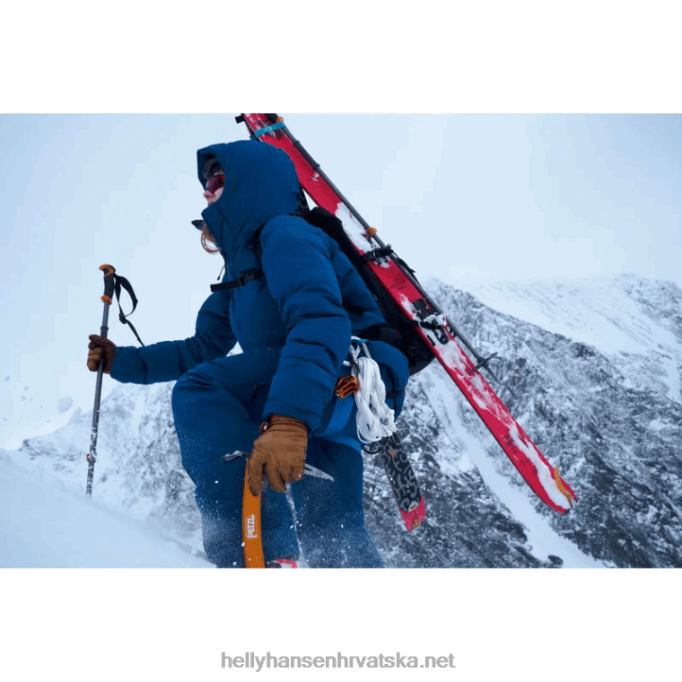 J0HV1467 ženska lifa pro belay izolirana jakna žene Helly-Hansen crno