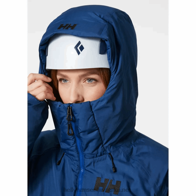 J0HV1467 ženska lifa pro belay izolirana jakna žene Helly-Hansen crno