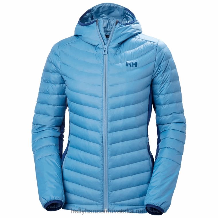 J0HV1474 ženski verglas s kapuljačom hibridni izolator žene Helly-Hansen crno