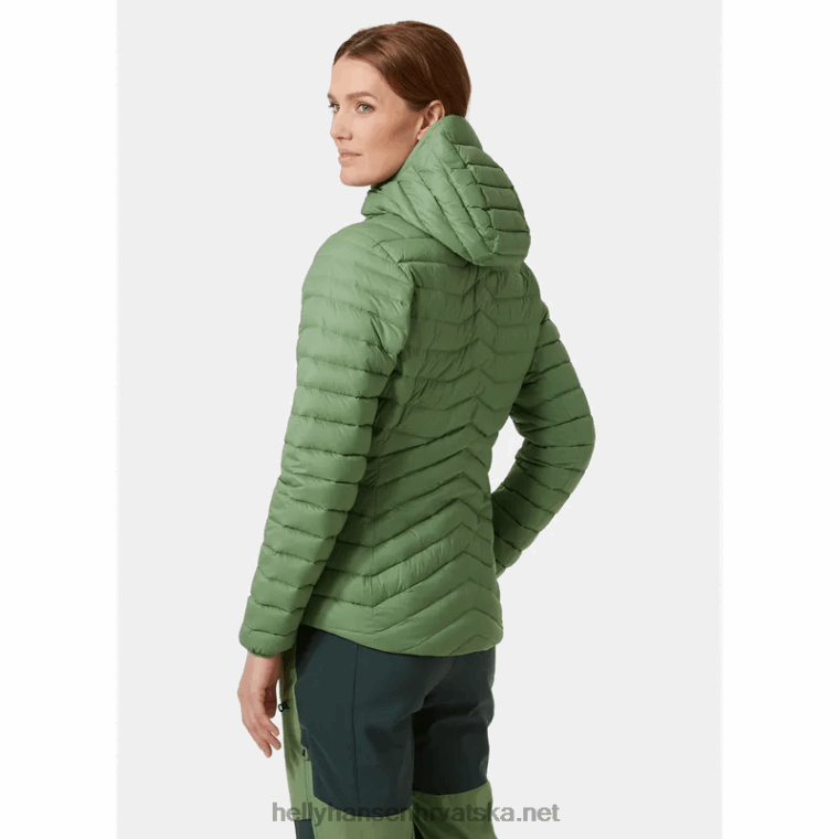 J0HV1475 ženska izolacijska jakna od verglasa s kapuljačom žene Helly-Hansen modra magla