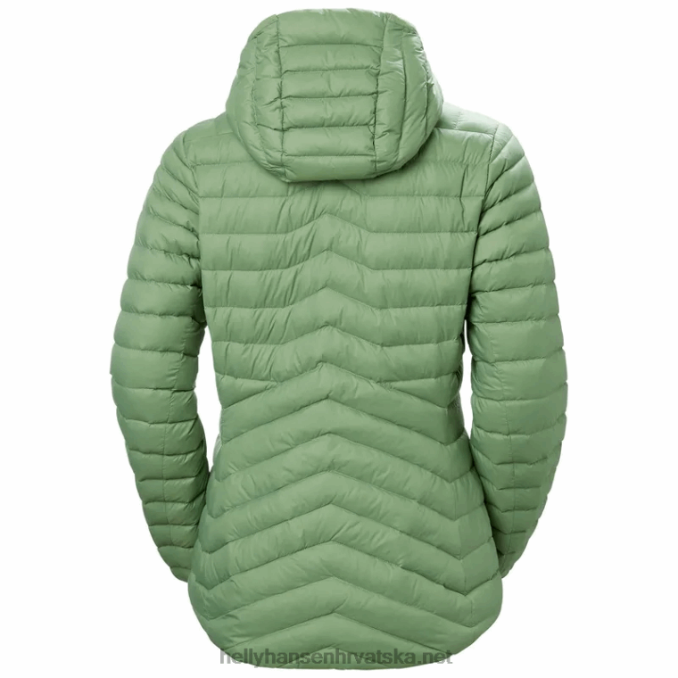 J0HV1475 ženska izolacijska jakna od verglasa s kapuljačom žene Helly-Hansen modra magla