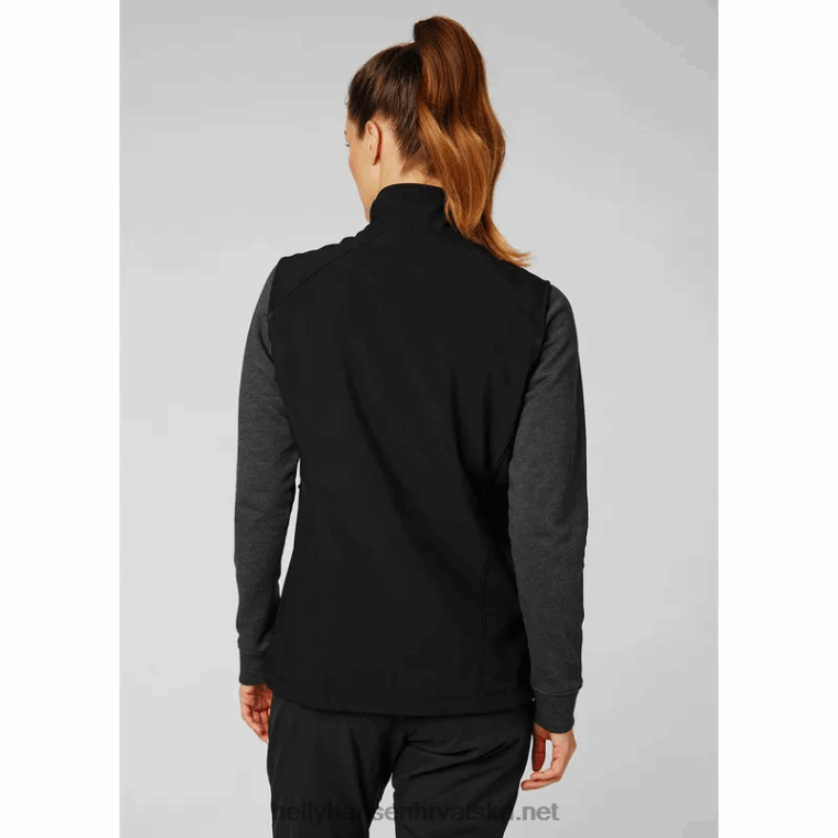 J0HV1478 ženski paramount softshell prsluk žene Helly-Hansen crno