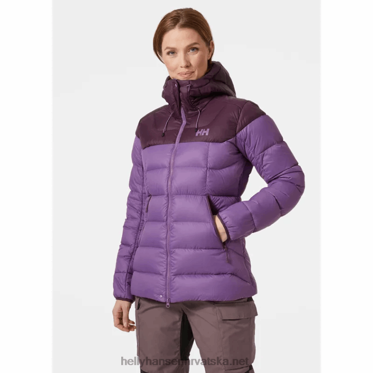 J0HV1486 ženska verglas glacier donja jakna žene Helly-Hansen crni mat