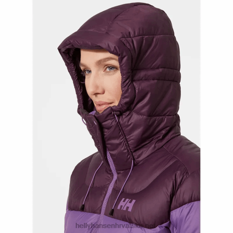 J0HV1486 ženska verglas glacier donja jakna žene Helly-Hansen crni mat