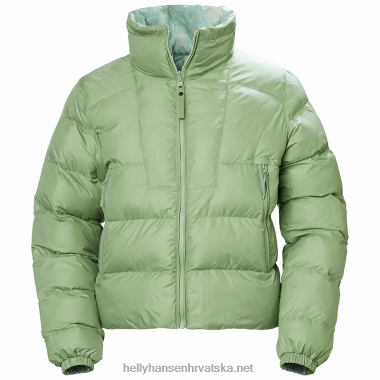 J0HV2642 ženska dvostruka pufer jakna žene Helly-Hansen smrvljena gra