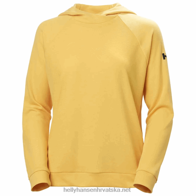 J0HV1704 ženska obalna majica s kapuljačom koja se brzo suši žene Helly-Hansen crno