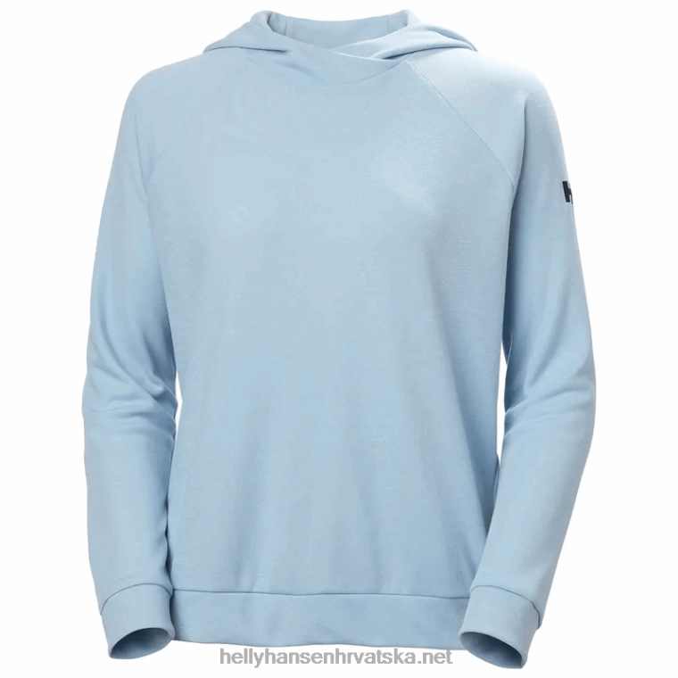 J0HV1707 ženska obalna majica s kapuljačom koja se brzo suši žene Helly-Hansen breskva jeka