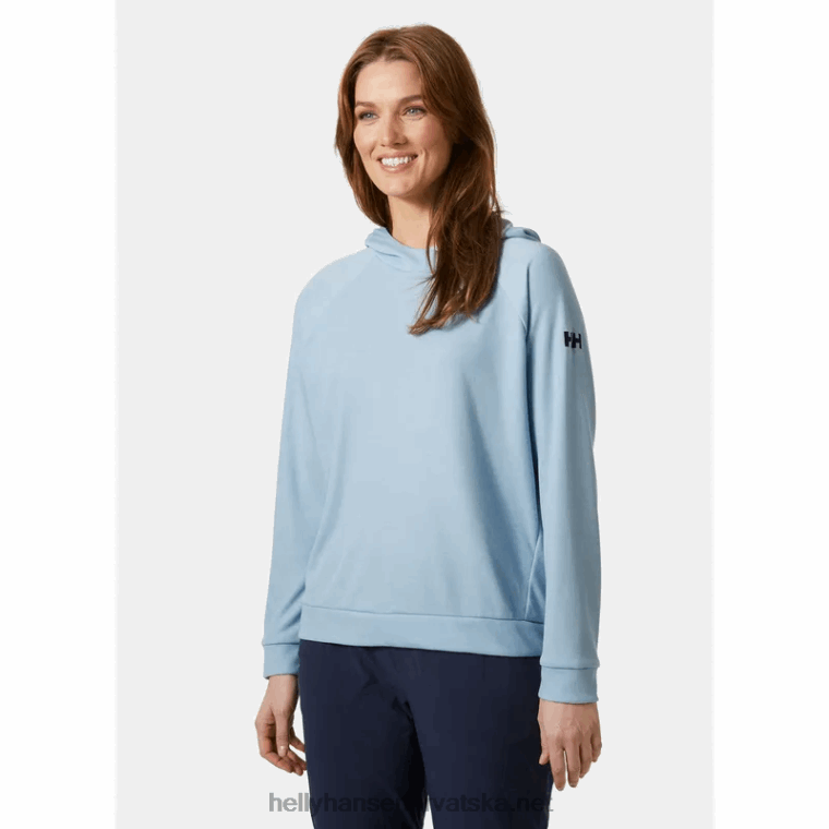 J0HV1707 ženska obalna majica s kapuljačom koja se brzo suši žene Helly-Hansen breskva jeka