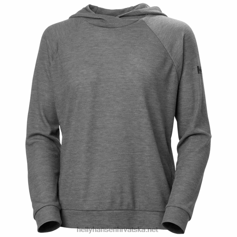 J0HV1709 ženska obalna majica s kapuljačom koja se brzo suši žene Helly-Hansen ebanovina