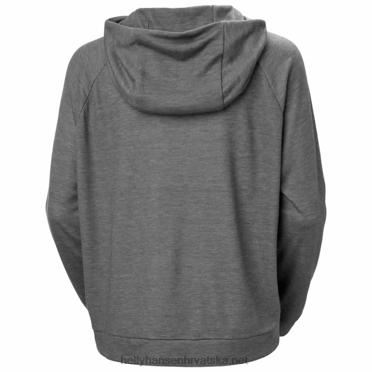 J0HV1709 ženska obalna majica s kapuljačom koja se brzo suši žene Helly-Hansen ebanovina