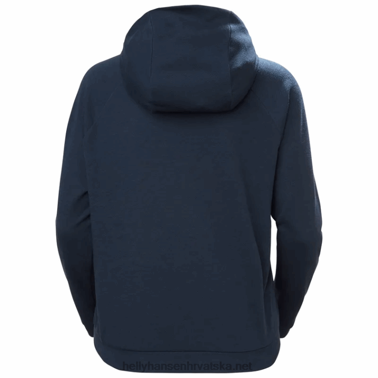 J0HV1710 ženska obalna majica s kapuljačom koja se brzo suši žene Helly-Hansen sivi melang