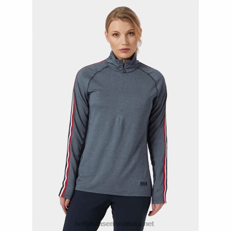 J0HV1713 ženski rub srednji sloj s polupatentnim zatvaračem žene Helly-Hansen vrabac gre