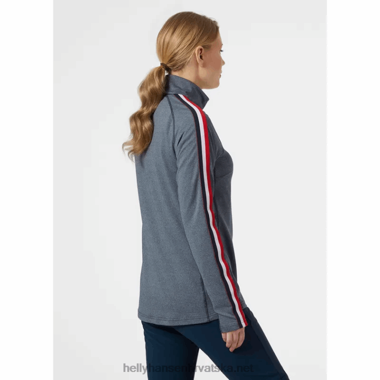 J0HV1713 ženski rub srednji sloj s polupatentnim zatvaračem žene Helly-Hansen vrabac gre