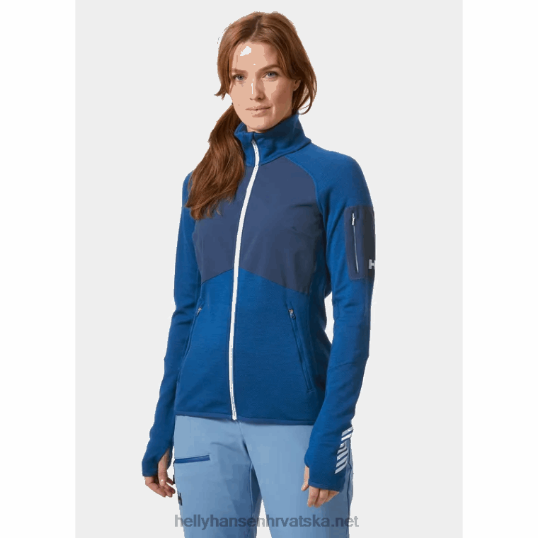 J0HV1724 ženska lifa merino srednje slojna jakna žene Helly-Hansen siva me magla