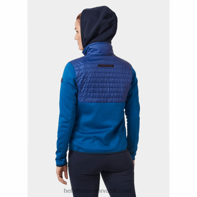 J0HV1683 ženska crvena bijelo-plava flis hibridna jakna žene Helly-Hansen crno