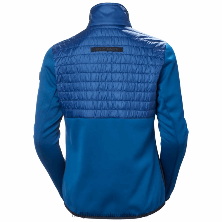 J0HV1683 ženska crvena bijelo-plava flis hibridna jakna žene Helly-Hansen crno