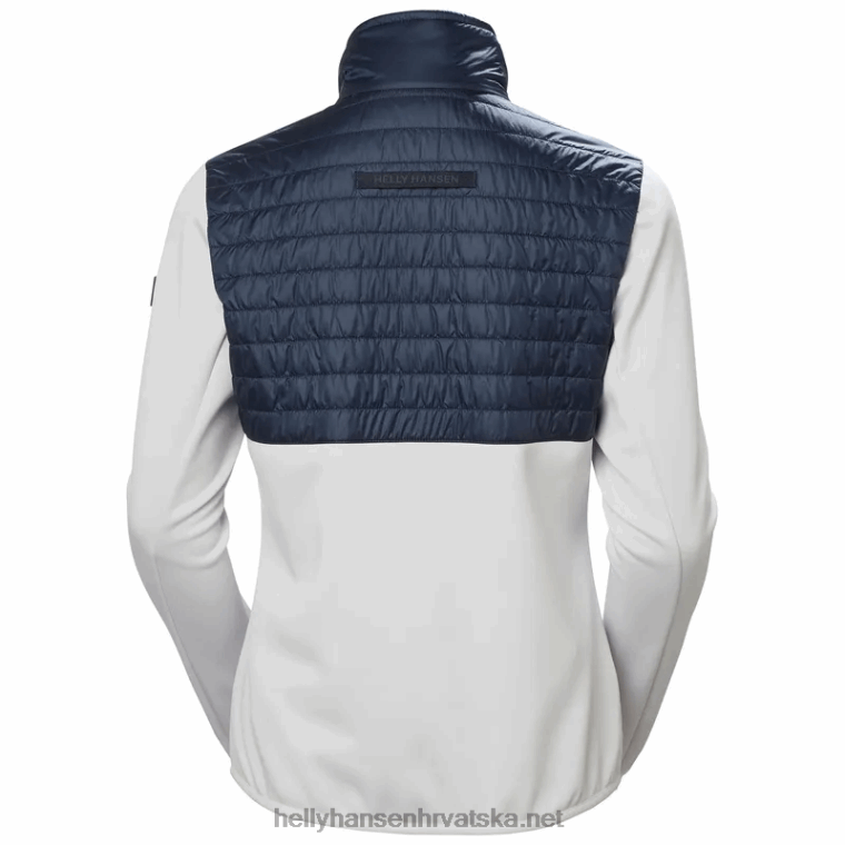 J0HV1684 ženska crvena bijelo-plava flis hibridna jakna žene Helly-Hansen duboki fjord