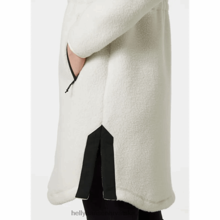 J0HV2677 ženska srednjeslojna jakna od flisa s dugim florom imperial žene Helly-Hansen krem/crna