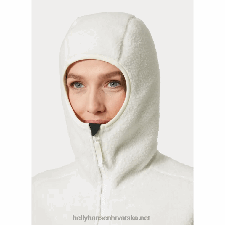 J0HV2677 ženska srednjeslojna jakna od flisa s dugim florom imperial žene Helly-Hansen krem/crna