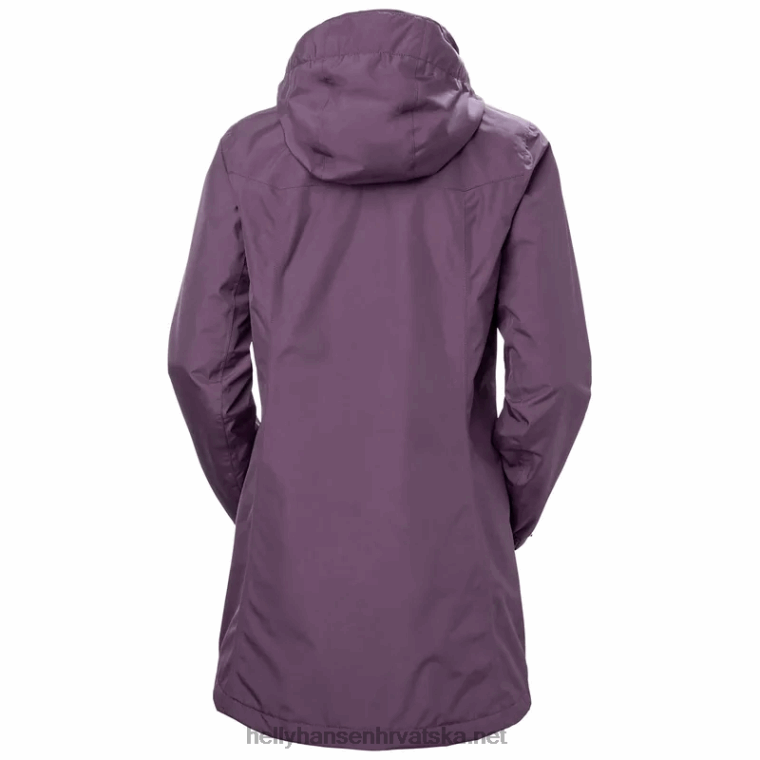 J0HV1625 ženski aden izolirani kišni kaput žene Helly-Hansen crno