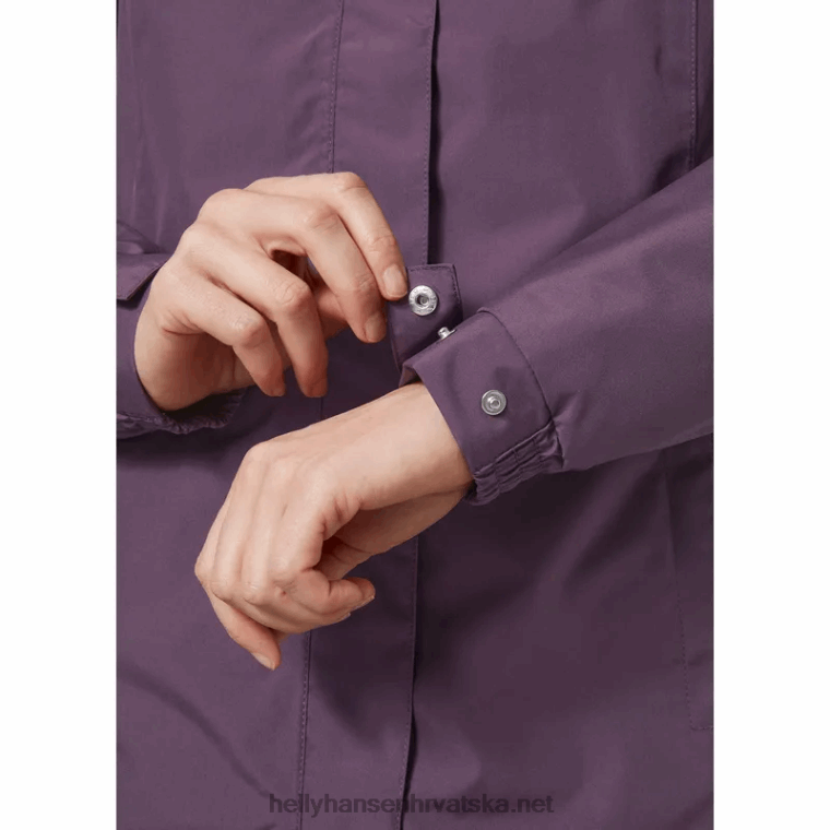 J0HV1625 ženski aden izolirani kišni kaput žene Helly-Hansen crno