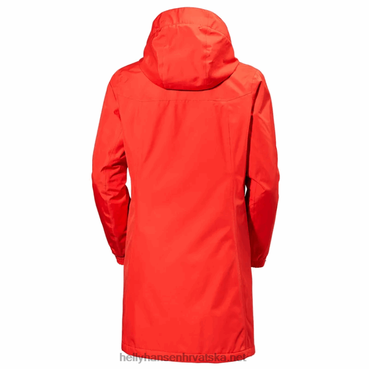 J0HV1627 ženski aden izolirani kišni kaput žene Helly-Hansen bijela
