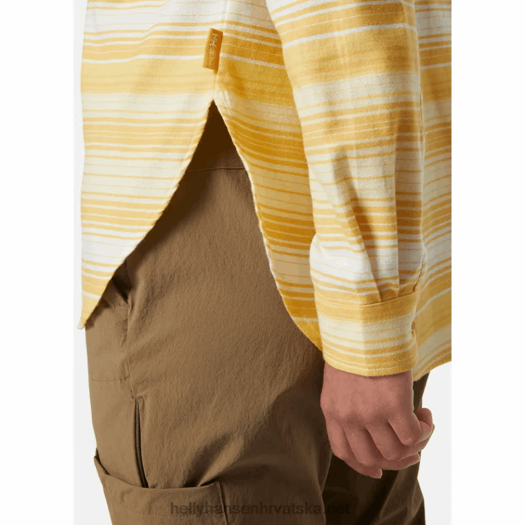 J0HV2024 ženska lokka organska flanelska košulja dugih rukava žene Helly-Hansen mornarska pruga