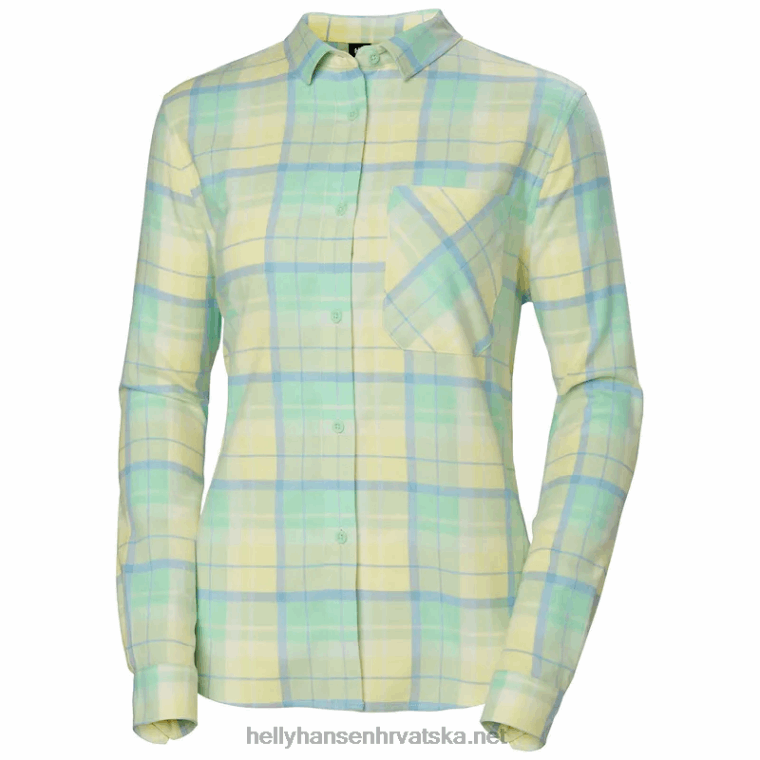 J0HV2025 ženska lokka organska flanelska košulja dugih rukava žene Helly-Hansen medovina patter