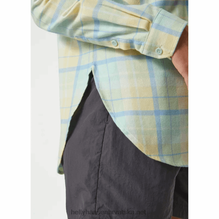 J0HV2025 ženska lokka organska flanelska košulja dugih rukava žene Helly-Hansen medovina patter