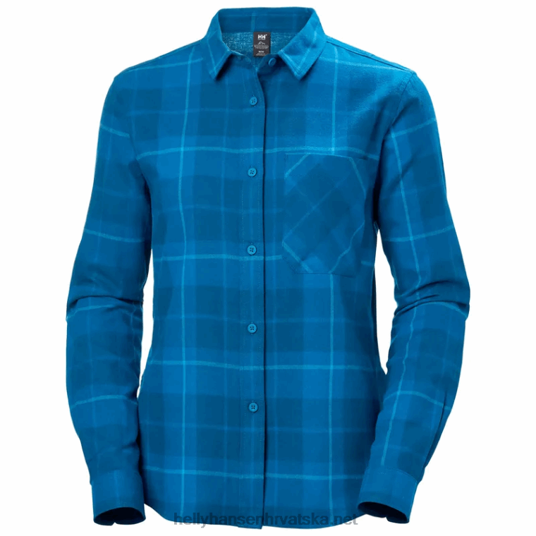 J0HV2029 ženska lokka organska flanelska košulja dugih rukava žene Helly-Hansen žad