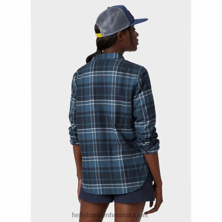 J0HV2030 ženska lokka organska flanelska košulja dugih rukava žene Helly-Hansen duboki fjord