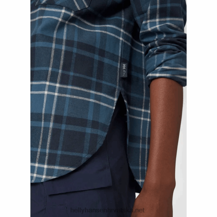 J0HV2030 ženska lokka organska flanelska košulja dugih rukava žene Helly-Hansen duboki fjord