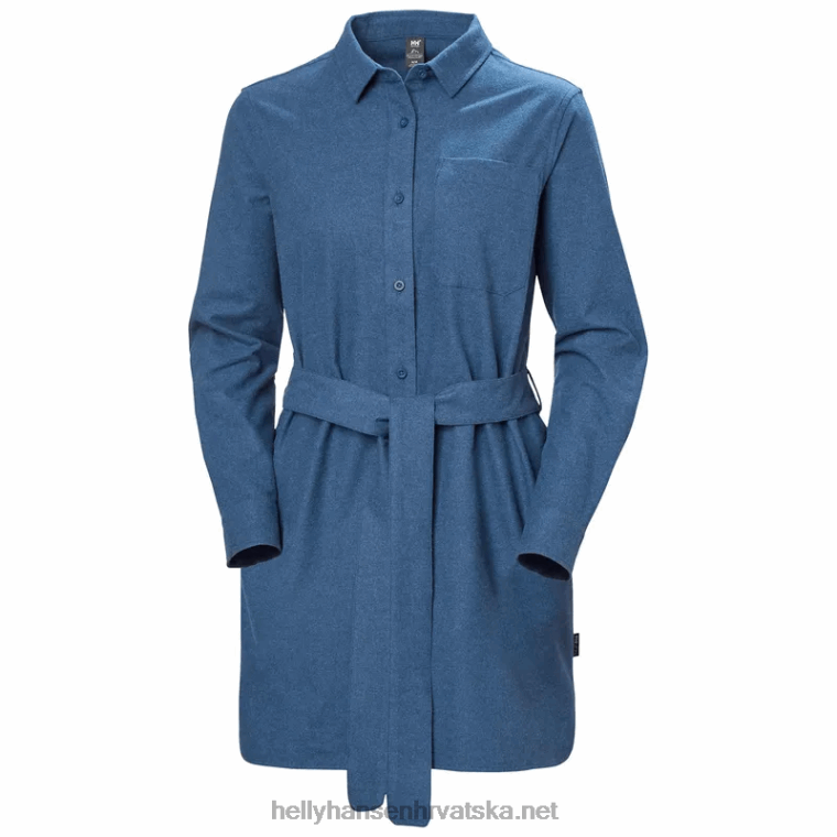 J0HV2031 ženska košulja od organskog flanela žene Helly-Hansen mornarsko karirano