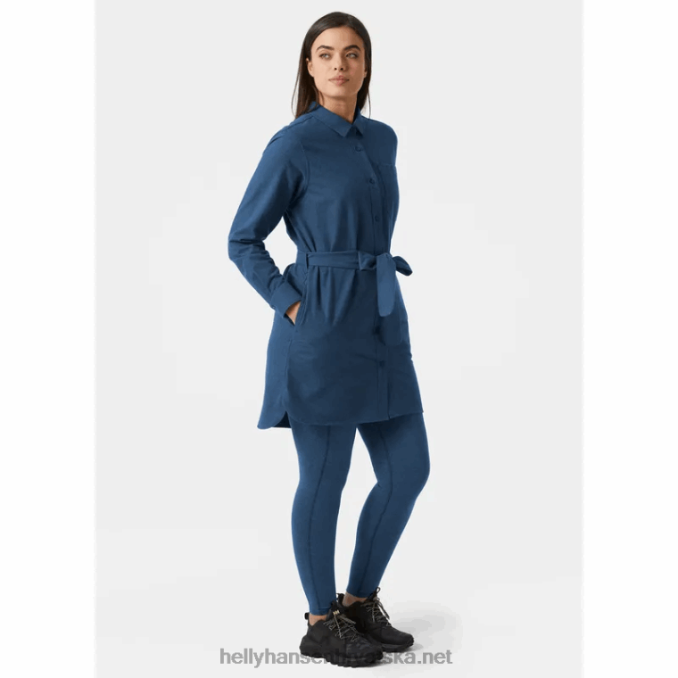 J0HV2031 ženska košulja od organskog flanela žene Helly-Hansen mornarsko karirano