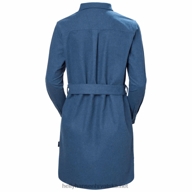 J0HV2031 ženska košulja od organskog flanela žene Helly-Hansen mornarsko karirano