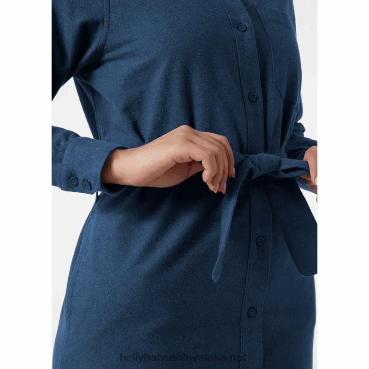 J0HV2031 ženska košulja od organskog flanela žene Helly-Hansen mornarsko karirano