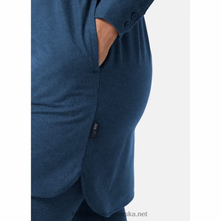 J0HV2031 ženska košulja od organskog flanela žene Helly-Hansen mornarsko karirano