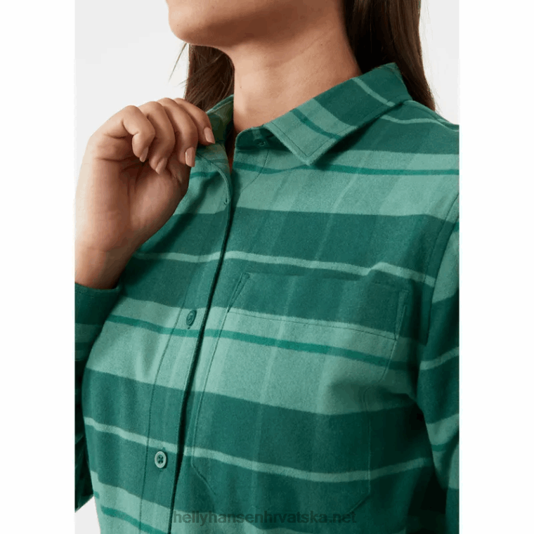 J0HV2032 ženska košulja od organskog flanela žene Helly-Hansen ocean