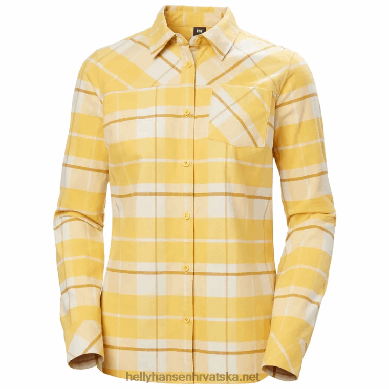 J0HV2035 ženska klasična karirana košulja dugih rukava žene Helly-Hansen bijela