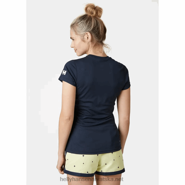J0HV1936 ženska hh tech majica žene Helly-Hansen ebanovina