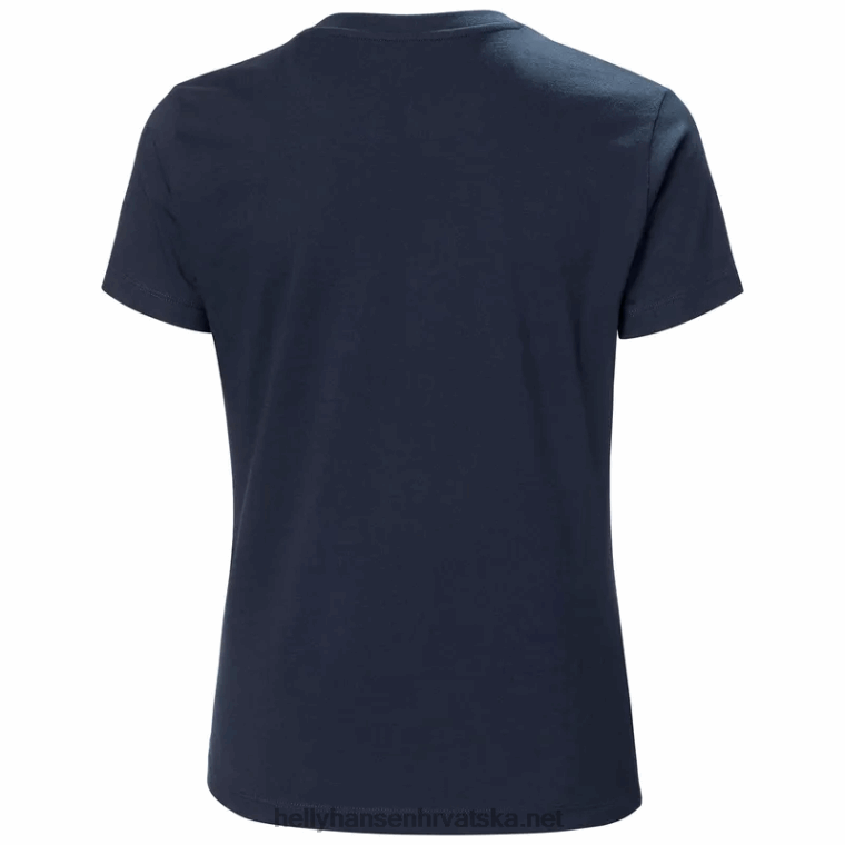 J0HV1941 ženska f2f majica od organskog pamuka žene Helly-Hansen sivi melang