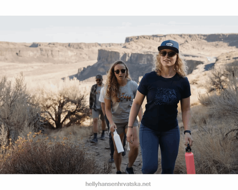 J0HV1941 ženska f2f majica od organskog pamuka žene Helly-Hansen sivi melang