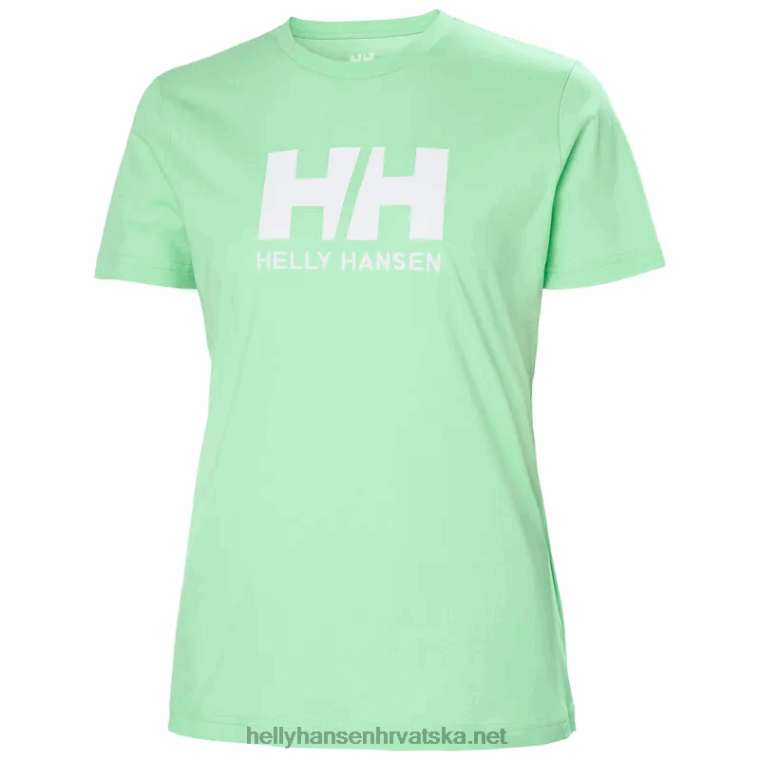 J0HV1944 ženska majica s logom hh žene Helly-Hansen terakota