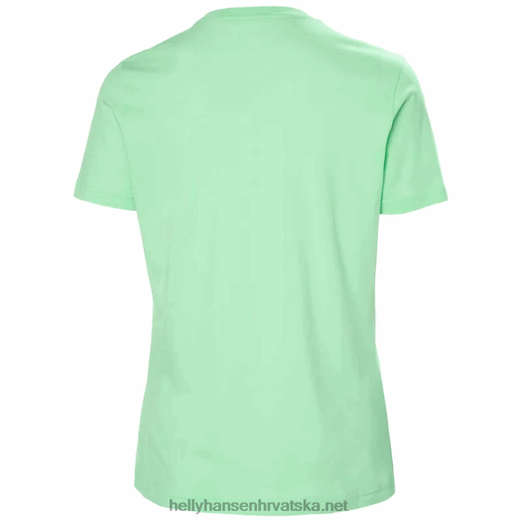 J0HV1944 ženska majica s logom hh žene Helly-Hansen terakota