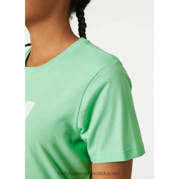 J0HV1944 ženska majica s logom hh žene Helly-Hansen terakota
