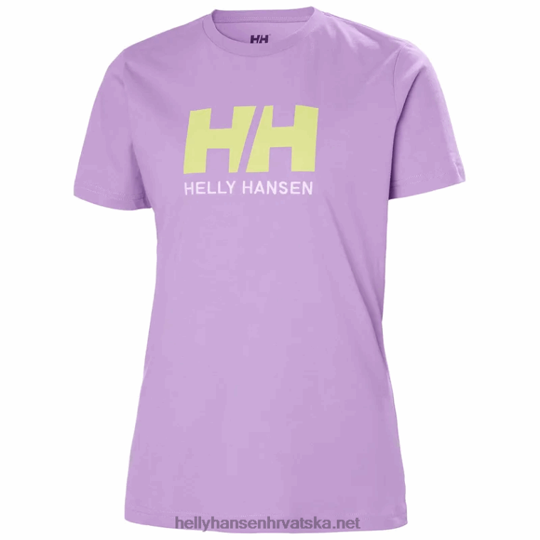 J0HV1946 ženska majica s logom hh žene Helly-Hansen svijetlo plava